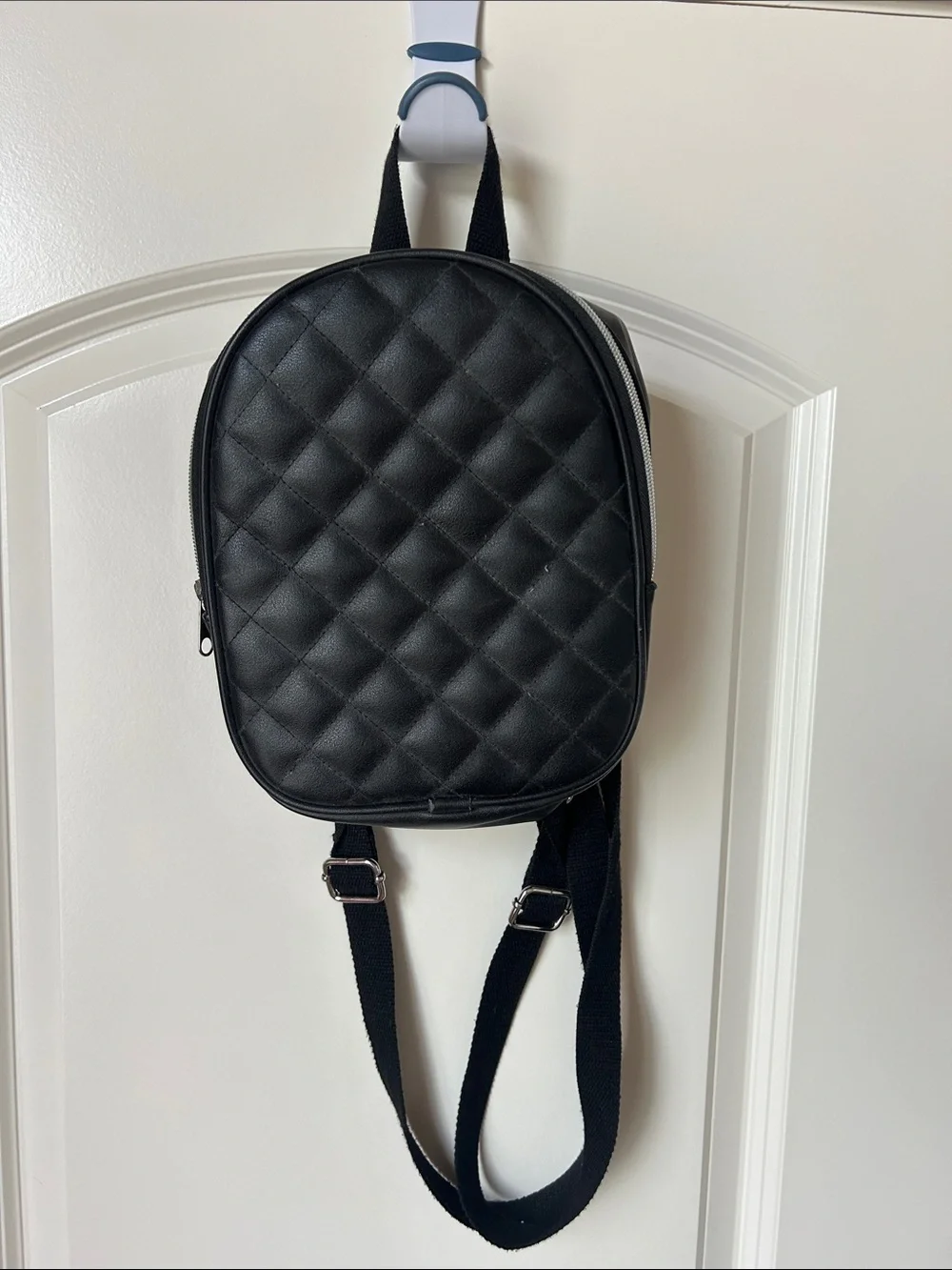 Black Quilted Mini Backpack - Unbranded